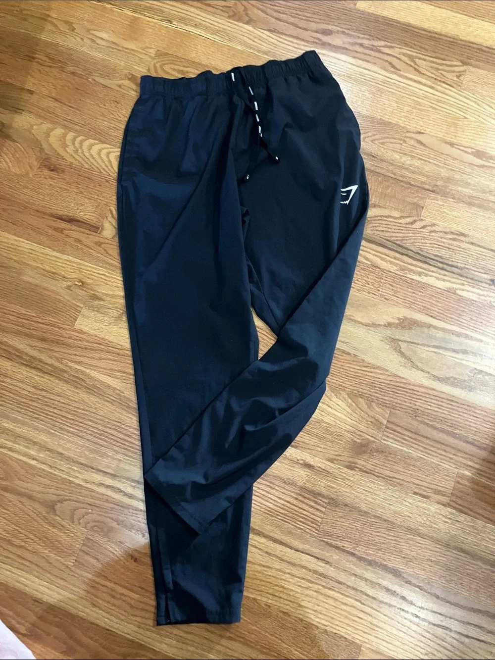 Gymshark Blue Long Sleeve Performance Top with Black Track Pants Sz M EUC